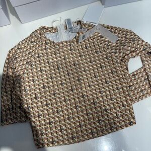 Tory burch swimwear sun protection rash guard size S